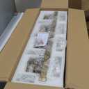 Vanity Lights Fixtures for Bathroom Wall Light Over Mirror LED Gold Crystal 40W Brushed Stainless Steel Dimmable Wall sconces for Bathroom Lighting Fixture 3000K