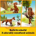 LEGO Creator 3 in 1 Forest Animals Red Fox Toys - Building Toys for Kids, Boys & Girls, Ages 9+ - W/ 3 Building Options into Fox, Owl, or Squirrel - Gift for Christmas - 31154