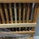 Utoplike Large Teak Dish Drying Rack, Wood Collapsible Organizer for Plates, 3 Tier-Large