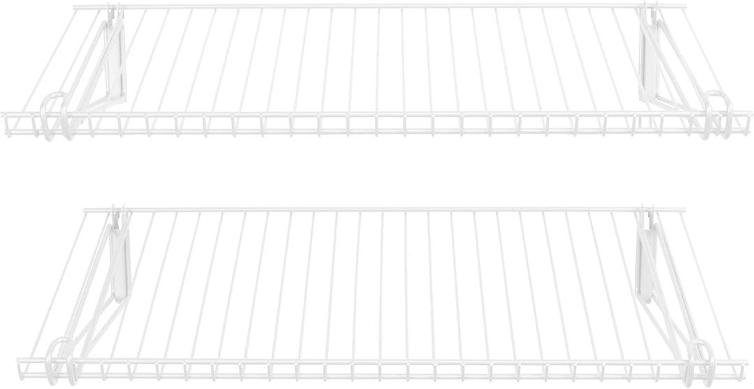 Rubbermaid Configurations 26" Shelving Kit, Set of 2 Shelves (Uprights not included), White, Expandable, Organization for Home/Laundry/Bathroom/Mudroom/Pantry/Linen Closet/Garage