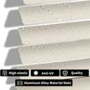 Aluminum Mini Blinds for Windows Cordless Horizontal Window Shades for Light Adjustment, Metal Venetian Blinds Waterproof for Bedroom, Bathroom, 28" W x 64" H, Beige