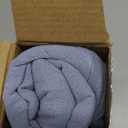 MIULEE Decorative Throw Pillow Covers Neutral Linen Fringe Throw Pillows Set of 2 Light Blue Boho Farmhouse Cushion Covers with Tassels for Couch Sofa Bed Living Room Spring Home Decor 20x20 Inch