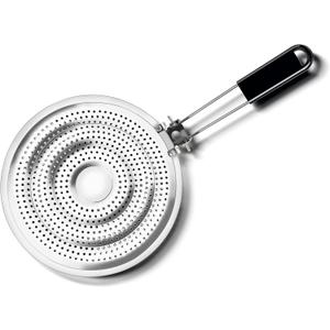 Heat Diffuser Plate,Stainless Steel Gas and Electric Stove Diffuser Plate, Cooktop Heat Diffuser Cooking Induction Adapter for Moka Pot, Coffee Cookware