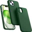 Dssairo for iPhone 15 Case,Liquid Silicone Slim Shockproof Protective iPhone 15 6.1 inch Phone Case [Microfiber Lining] (Alpine Green)