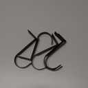 Adjustable Over The Door Hooks, Premium Metal Hooks for Hanging, Heavy Duty Door Coat Hangers and Towel Door Hangers, Cubicle Hook fits 1 3/8" to 3 1/2" Longer Panels for Wreath,Black,5 Pcs