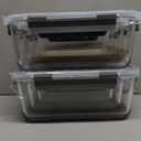 M MCIRCO 74.7oz(9.2 cup), 40.9oz(5 cup)& 19.3oz(2.4 cup) Extra Large Glass Food Storage Containers Set with Lids, 6 Pack Airtight Glass Storage Container for Microwave, Oven, Freezer Dishwasher