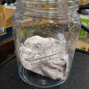 Mason Craft & More Airtight Kitchen Food Storage Clear Glass Pop Up Lid Canister, Large 3.6 Liter Pop Up Canister