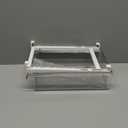 YekouMax Fridge Drawer Organizer, Refrigerator Organizer Bins, Pull Out with Handle, Shelf Holder Storage Box, Clear Container for Food, Drinks, Fit for Fridge Shelf Under 0.6" (1 Pack Medium)