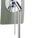 DOWRY 5X Tabletop Magnifying Makeup Mirror Adjustable Rectangular Vanity Mirror for Bedroom 304 Stainless Steel Gifts for Women Wife Mom Teengirls Mothers Day Polished Chrome