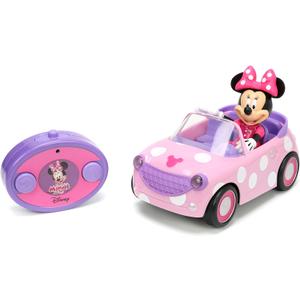 Disney Junior Minnie Mouse Roadster RC Car with Polka Dots, 27 MHz, Pink with White Polka Dots, Standard (97161)