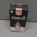 GROSMIMI Spill Proof no Spill Magic Sippy Cup with Straw with Handle for Baby and Toddlers, Customizable, PPSU, BPA Free 10 oz (Pink)