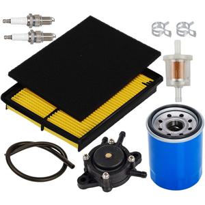 HIFROM Air Filter Pre Cleaner Oil Filter Fuel Pump Filter Line Spark Plug Tune Up Kit Replacement for Honda GX610 GX620 GX670 GXV620 18 20 24HP Replace 17210-ZJ1-841 17210-ZJ1-842