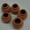 Mini Clay Pots, 6pc Set Mini Terracotta Clay Pottery Planters for DIY Garden & Dollhouse