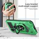 Ailiber Phone Case for AT&T Motivate 4 with Screen Protector, Cricket Icon 5 Case with Kickstand, for Magnetic Car Mount, Heavy Duty, Shockproof Protective Phone Cover for ATT Motivate 4-Green