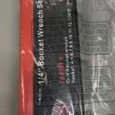 Egofine 12pcs 1/4 Inch Mini Ratchet Socket Wrench Set, Drive Socket Set with 10 Sockets (4-13mm) and 2 Way Quick Released Ratchet Handle and Extension Bar