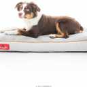 Brindle Stone Shredded Memory Foam Dog Bed - Pet Essentials - Orthopedic Design - Crate Compatible - Machine Washable Cover - Indoor Pet Bed for Dogs, Puppies, Cats, and Rabbits - Size Medium 28 x 18