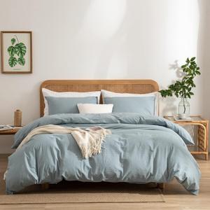 Light Blue Duvet Cover Queen, 1 Piece 