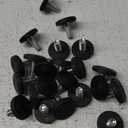 Mikikit Adjustable Legs for Table 22pcs Bun Feet for Furniture Threaded Levelers Round Foot Steel Furniture Levelers