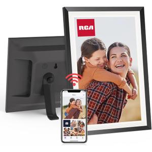 RCA 10.1 WiFi Digital Picture Frame, Electronic Photo Frames 32GB Storage, HD IPS Touch Screen WiFi Frame/Auto Rotate/Wall Mounted, Easy Setup in Uhale App to Share Photo/Video Anytime (Black)