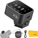 Godox X3O X3-O TTL Wireless Flash Trigger for Olympus Panasonic Camera, 2.4G Wireless Touchscreen Flash Transmitter, Support TTL Auto/Manual/Multi Flash, Built-in Lithium Battery, High-Definit Screen