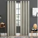 4-pack Blackout Energy Efficient Grommet Curtain Panel Pair, 50" x 84", Pearl