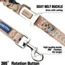 AUROTH Heavy Duty Dog Leash - Bungee, No Pull for Shock Absorption, Desert Camo for Medium Large Breeds, 6FT, 2 Padded Handles