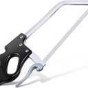 16 Inch Butcher Saw Meat and Bone, Professional Meat Processing Saw with Stainless Steel Blade, Quick Release Black Tightening Cam Comfort Handle, for Household, Processed Livestock and Game