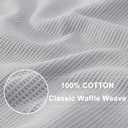 Homaxy 100% Cotton Waffle Weave Kitchen Towels - 8 Pack Soft and Absorbent Dish Towels - 16 x 26 Inches Quick Dry Hand Towels - Light Grey