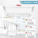 Upgraded 242126602 Refrigerator Door Bin Shelf Replacement Part Compatible with Frigi.daire Refrigerator Door Shelf 2421266 PS12364199 FFSS2625TS0 LFSS2612TF0 Door Shelf Shelves by AMI PARTS (2 Pack)