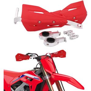 JFG RACING Dirt Bike Handguards,Motorcycle 7/8'' and 1 1/8'' Hand Guards Aluminum Universal for Dirt Pit Bike MX Motocross Supermoto Racing ATV Quad KAYO - Red