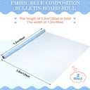 Kolldenn Blue 2 Rolls Composition Fabric Bulletin Board Paper Roll, 4x12ft