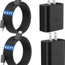 45W Super Fast Charger USB C Android Phone Type C Charger Fast Charging Block with 6.6FT Cord for Samsung Galaxy S26/S26 Ultra/S26+/S25 Ultra/S25/S24 Ultra/S24/S23 Ultra/S22/S21/S20/Note 10, Black