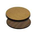 Flash Furniture Glenbrook36'' Round Table Top with Natural or Walnut Reversible