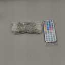 BrizLabs RGB String Lights, Color Changing Easter Pastel Lights, 100 LED 33ft USB Mini Christmas Light String Dimmable with Remote, Twinkle Fairy Light Clear Wire for Xmas Halloween Party Room