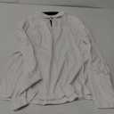 Men's Casual Polo Shirts Classic Button Basic Long Sleeve Shirt Solid Color Cotton Tees Stylish Tops (Large, White)