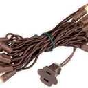 Novelty Lights 7 Feet 20 LED String Light, Warm White on Brown Wire, 4" Spacing Short Fairy Lights, Connectable End-to-End, UL Listed for Indoor/Outdoor