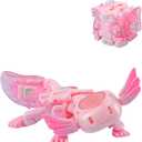 52TOYS BEASTBOX BB-63A Heatmiser Deformation Toys Action Figure, Converting Toys in Mecha and Cube, Perfect Birthday Party Gift for Teens and Adults, Based on Hexagonal Arowana (Pink)