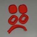 Premium Silicone Earphone Cover Protectors Offering Drop Protections Quick Installation and Environmental Protective Cover (Red)