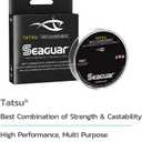 Seaguar Tatsu Fishing Line for Casting, & Live Bait, 100% Fluorocarbon, Clear, Multiple Sizes