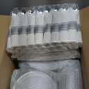 Goodluck 350 Piece Silver Plastic Dinnerware Set for 50 Guests, Fancy Disposable Plates for Party, Include: 50 Dinner Plates, 50 Dessert Plates, 50 Pre Rolled Napkins with Silver Silverware, 50 Cups