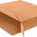 Box USA Moving Boxes, 30"L x 5"W x 24"H 10-Pack Large Side Loading Corrugated Cardboard Box for Packing, Shipping and Storage