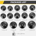 15PCS Oil Filter Cap Wrench Tool | Universal Oil Filter Socket Wrench Set 3/8 inch Drive