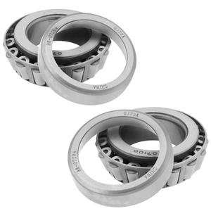 SET15 - Cone: 07100 Race: 07204 Tapered Roller Bearing 1" x 2.047" x 0.591" (ID x OD x W) | 25.4 mm x 51.994 mm x 15.011 mm (ID x OD x W) Wheel, Axle, Transfer Case Output Shaft Bearings - 2 Sets