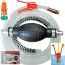GasTapper Deluxe Siphon Pump for Gas, Diesel & Water - 8' Hose, 4 Gls/Min