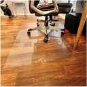 Large Clear Vinyl Office Chair Mat for Carpet/Wood Floors, 30" x 45" Rectangle Transparent Plastic Hard Wood Tile Floor Mats, Home Office Floor Protector