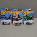 Hot Wheels Hot Wired Blue Hw Track Champs 41 Mattel 2/5 B5, Matchbox Hot Wheels Rodger Dodger, HW Celebration Racers 5/10 [Silver] 77/250, Hot Wheels - 2025 Compact Kings 5/10 RRRoadster 128/250, Pack of 3