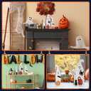 2 x MoDooris 3PCS Halloween Wooden Ghost Decor Signs Set - Tiered Tray Decor for Farmhouse Home Desk Shelf Mantel