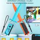 FYOUNG Game Sword for Nintendo Switch Sports Swordplay Game & for Legend of Zelda with Wrist Straps Compatible with Switch 2/1/OLED