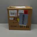 zeyu Modern Hanging Pendant Lights 2 Pack, Kitchen Pendant Lighting with Clear Glass Shade, Black and Gold Finish, ZG33M1L-2 BK+BG (4.7 Inch | 2 Pack)