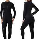 XUKER Wetsuit Men Women 3mm, Neoprene Wet Suits Front Zip Full Body Long Sleeve Diving Suit in Cold Water for Water Sports